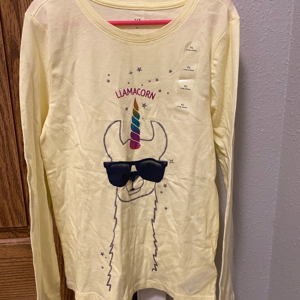Gap girls llamacorn long sleeve!